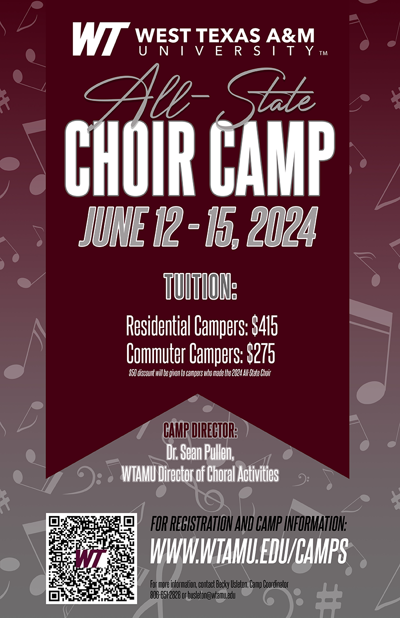 Choir Camp poster 2024